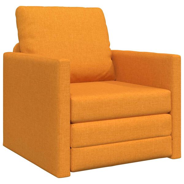 vidaXL Divano letto Giallo Scuro 74 x 77 x 81 cm Velluto