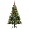vidaXL Albero di Natale Artificiale a Cerniera con 300 LED 180 cm