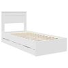 vidaXL Struttura del letto Bianco 90 x 190 cm Legno Ingegnerizzato