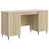 vidaXL Scrivania Rovere Sonoma 142,5 x 50 x 75 cm Legno ingegnerizzato