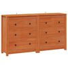 vidaXL Credenza 2 pz Marrone Cera 140 x 35 x 80 cm