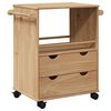 vidaXL Carrello da Cucina OTTA 59x45x80 cm in Legno Massello di Pino