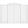 vidaXL Cesto Gabbione ad Arco 300x50x200/220 cm Ferro Zincato