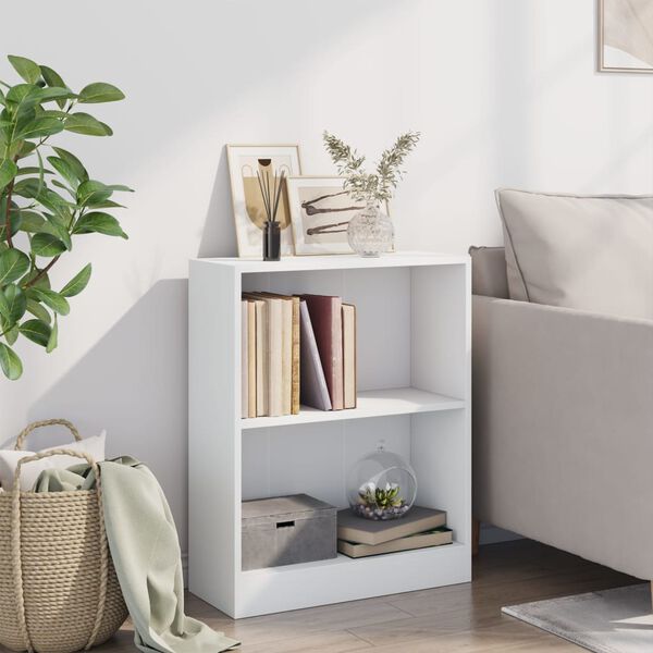 vidaXL Libreria Bianca 60x24x76 cm in Legno Multistrato