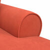 vidaXL Chaise Longe con Gonna Rosso Arancio 91 x 157 x 91 cm