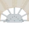 vidaXL Tenda Laterale per Terrazza Pieghevole Crema 160 cm