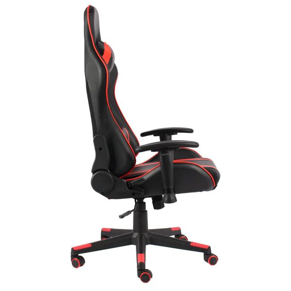 vidaXL Sedia da Gaming Girevole Rossa in PVC