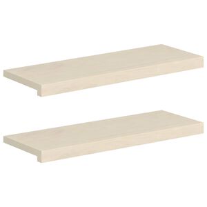 vidaXL Gradini per Scale 2 pz 70 x 25 x 2 cm Bianco