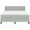 vidaXL Letto a molle con materasso Grigio chiaro 200 x 160 cm Velluto