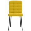vidaXL Sedie da Pranzo 6 pz Gialle in Velluto