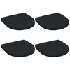 vidaXL Cuscini per Sedia in 4 Pezzi 4 pz 100% Poliestere Blu Scuro