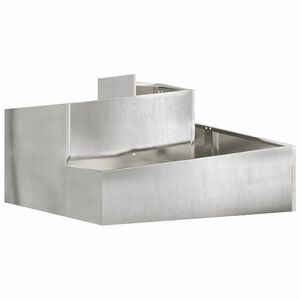 vidaXL Vaso da giardino Argento 60 x 60 x 50 cm Acciaio inossidabile