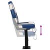 vidaXL Set Sedile da Barca Pieghevole 2pz con Schienale Alto
