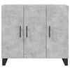 vidaXL Credenza Grigio Cemento 90x34x80 cm in Legno Multistrato