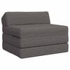 vidaXL Divano Letto Pieghevole Grigio Chiaro 200 x 70 x 10 cm Tessuto