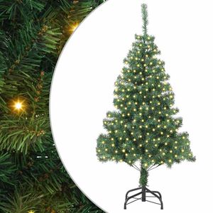 vidaXL Albero di Natale Verde 180 cm PVC