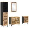 vidaXL Set di Armadi da Bagno 4 pz Naturale 38 x 33 x 160 cm