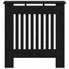 vidaXL Copertura per radiatori Rovere Nero 78 x 19 x 81,5 cm