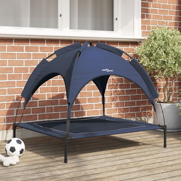 vidaXL Letto per Cani Blu navy 90 x 81 x 80,5 cm Acciaio