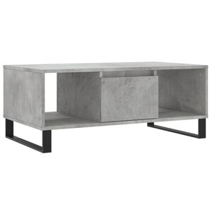 vidaXL Tavolino Salotto Grigio Cemento 90x50x36,5 cm Legno Multistrato