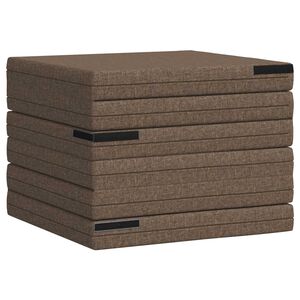 vidaXL Divano Letto Pieghevole 70 x 67 x 48 cm Tortora