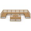 vidaXL Set Divani da Giardino 13 pz in Legno Massello di Pino