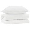 vidaXL Set di Piumoni con cuscino 2 pz Bianco Microfibra
