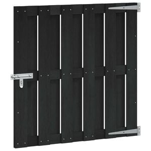 vidaXL Cancello da giardino 100 x 100 cm WPC e Alluminio Nero