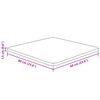 vidaXL Piano Tavolo Quadrato 60x60x1,5 cm Massello Rovere Non Trattato