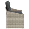 vidaXL Divano da giardino con cuscino 123 x 62 x 69 cm polyrattan