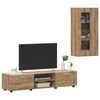 vidaXL Set mobile TV FLORIN Rovere artigianale Legno multistrato