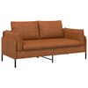 vidaXL Divano a 2 Posti Marrone 188 x 81 x 89 cm Similpelle