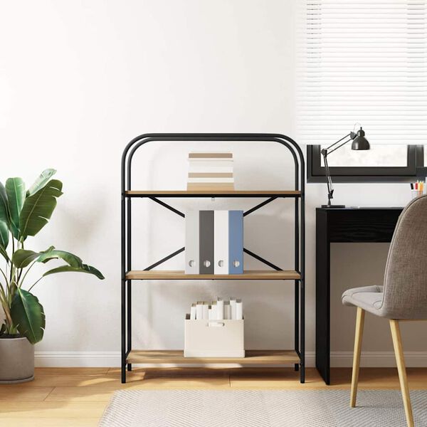 vidaXL Libreria Rovere artigianale 80 x 30 x 109 cm Legno multistrato