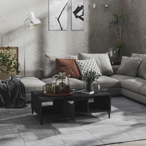 vidaXL Tavolino da Salotto Grigio 103,5x60x35 cm in Legno Multistrato