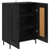 vidaXL Credenza Rovere Nero 69,5 x 34 x 90 cm