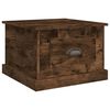 vidaXL Tavolino da Salotto Rovere Fumo 50x50x35 cm Legno Multistrato