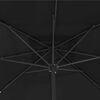 vidaXL Ombrello da giardino Nero 295 x 295 x 245 cm