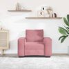 vidaXL Divano Sedia Rosa 100x78x84 cm Velluto
