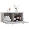 vidaXL Mobile a Parete Grigio Sonoma 80x36,5x35cm in Legno Multistrato