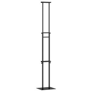 vidaXL Espositori per Fiere Nero 30 x 24 x 214 cm Acciaio