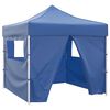 vidaXL Tenda Pieghevole Blu 3 x 3 m con 4 Pareti