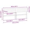 vidaXL Testiera imbottita Grigio chiaro 200 cm Pino massello