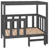 vidaXL Cuccia per Cani Grigia 105,5x83,5x100cm Legno Massello di Pino