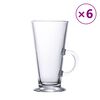 vidaXL Bicchieri per Caffè Latte con Manico 6 pcs 250 ml