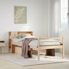 vidaXL Letto Libreria senza Materasso 90x190 cm Legno Massello Pino