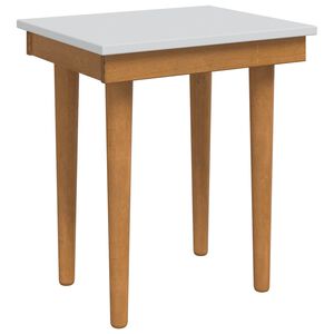 vidaxl Sgabello da tavolo da trucco FAUSKE Bianco 40 x 33 x 45 cm