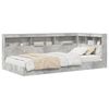 vidaXL Letto Libreria Grigio cemento 75 x 190 cm Legno multistrato