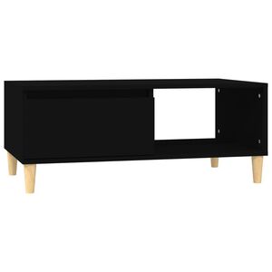 vidaXL Tavolino da Salotto Nero 90x50x36,5 cm in Legno Multistrato