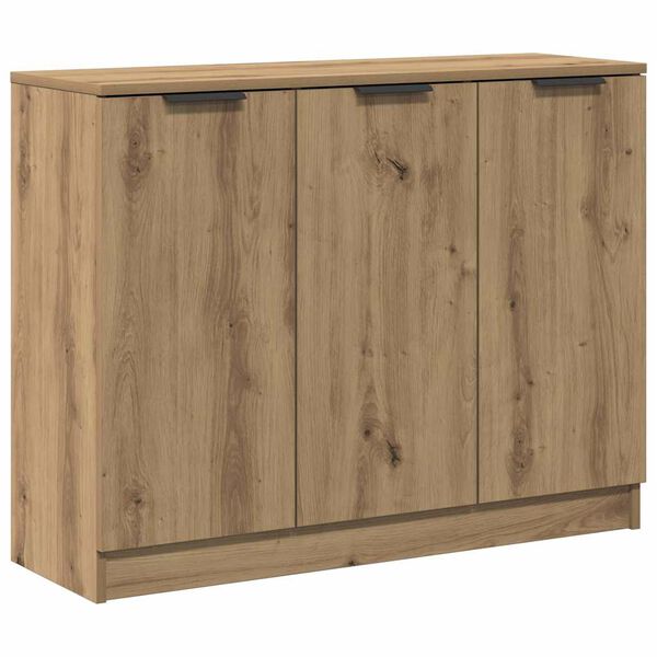 vidaXL Credenza Rovere Artigianale 90,5x30x70 cm in Legno Multistrato