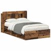 vidaXL Telaio del letto con storage Legno antico 120 x 200 cm